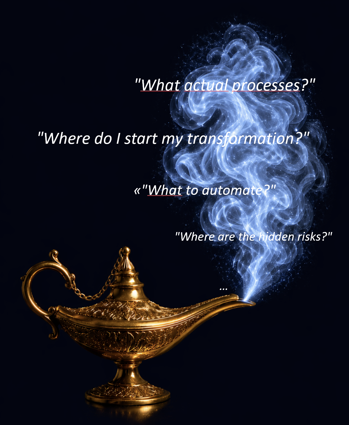 Aladdin lamp — questions rising in the smoke